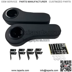 Pair Of 2 Golf Cart Arm Rest Drink Cup Holder For EZGO/Club Car/Yamaha Rear Seat
