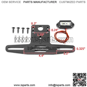 UTV Universal 6-LED License Plate Bracket Holder For Yamaha YXZ1000R/Wolverine (For: More than one vehicle)