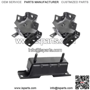 Motor & Trans Mount 3PCS Set for 99-07 Chevy Silverado 1500 4.8L/ 5.3L/ 6.0L 4WD (For: Chevrolet Silverado 1500)