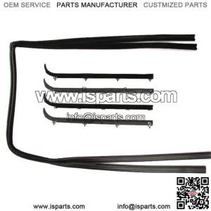 1987 - 1998 Beltline Molding Kit Ford F150 F250 F350 Bronco W/Clips Glass Runs