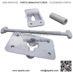 One White Plastic Camper and RV Door Holder with Stop Fits Universal