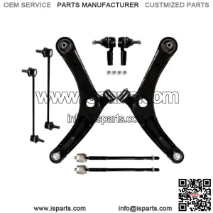 8pcs For 2007-2013 Lancer Outlander Front Control Arm Ball Joint Suspension Kit