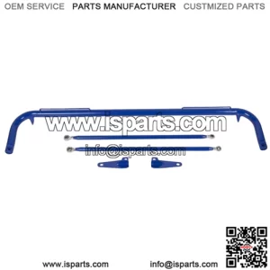 Stainless Steel 49" Racing Seats Safety Seat Belt Roll Harness Bar Rod Blue Bar