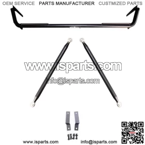 Stainless Steel Harness Bar for 2011-2014 DODGE CHARGER Black Finish