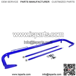 49"Universal Racing Seat Belt Harness Bar Adjustable Chassis Support Rod Blue