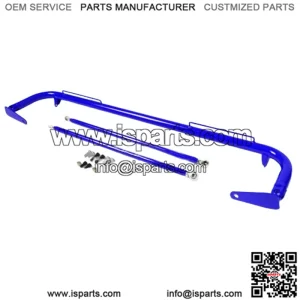 49" STAINLESS RACING PROTECTION SAFETY SEAT BELT CHASSIS HARNESS BAR ROD BLUE
