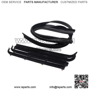6pc Window Sweep/Run Channel Weatherstrip Set For 1987-1997 Ford Pickup Truck