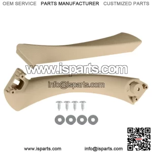 Left Rear Beige Inner Outer Door Panel Handle Pull Trim Cover For Bmw E90 328i