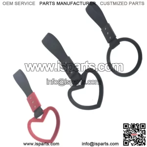 Handle Strap Charm Drift Heart Jdm Tsurikawa Ring Subway Train Bus New Black