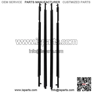 Car Outside Window Weatherstrip Seal Belt Moulding For Toyota 4Runner 10-21 BlK