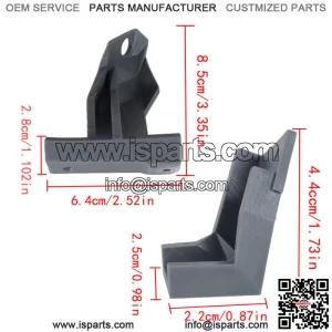 Driver Side Black Door Panel Bracket Combo Pack Blk For 2002-2009 GMC Envoy Saab