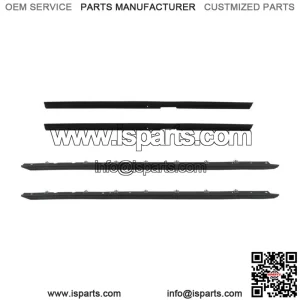 Window Sweep Weatherstrip Felt Seal Kit For 1984-1989 Chevrolet Corvette