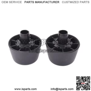 For 07-18 Jeep Wrangler JK Body Black Rubber Bumper Cushion Hood Stoppers 2pcs