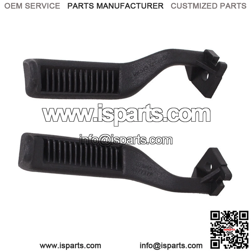 Black Metal Inside Door Handles Set Pair LH RH For 87-1996 F150 F250 F350 Bronco