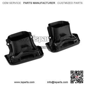 For 2019-2023 Silverado Sierra 1500 Left & Right Side Exhaust Bezels Black