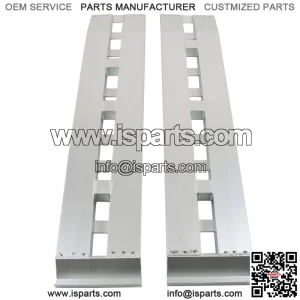 60'' x 12'' 1 Pair Aluminum Ramps 6500Lbs Car Trailer Truck Ramps Hook End