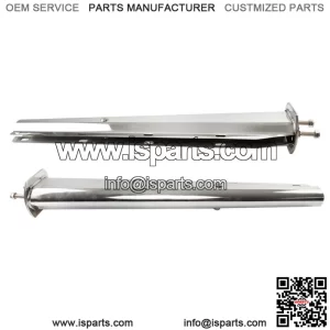 30" Stainless Steel Straight Mud Flap Hanger 2 1/2" Bolt Semi Truck Tapered