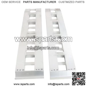 72" X 15" 6500 LBS ALUMINUM Hook Ramp CAR TRUCK TRAILER auto hauler TRACTOR Pair