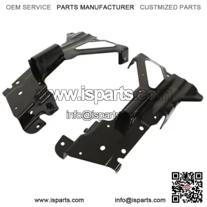 Black Front Bumper Inner Side Bracket 2Pc For 2016-2018 Chevrolet Silverado 1500