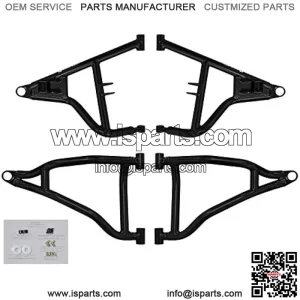 Heavy Duty High Clearance A-Arms for Polaris RZR S 900 / RZR 4 900 (2015-2016) - 1.5" Offset - Red