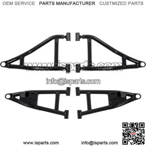 Heavy Duty Arched 1.5" Forward Offset A-Arms/Control Arm for Polaris Ranger Full Size XP 1000 (2018-2020) - Black - Room for Larger Tires!