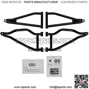 1.5" Red Forward Offset A Arms for 2011-2014 Polaris RZR XP 900/2012-2014 RZR XP 4 900 | Fit up to 30" Tires | 1.25" Tubing 25% Larger Than Stock | UV-Resistant Powder Coat Finish!