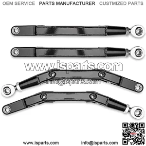 High-Clearance Boxed Rear Radius Arms for 2019+ Honda Talon 1000X / 2020+ 1000X-4 | Made of High-Strength Alloy Steel | Huge 7/8" Adjustable Heim Joints | Zinc-Plated Chromoly Steel Bushings