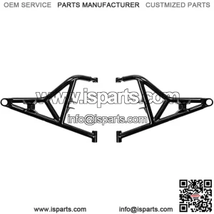 Heavy Duty High Clearance Upper Front A-Arms for 2016-2021 Polaris RZR XP Turbo/XP 4 Turbo - Black - Includes 2 Upper A Arms - Non-Adjustable