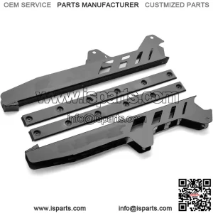 Heavy Duty Rear Trailing Arm Guards for Polaris RZR XP 1000 / XP 4 1000 (2014-2023) - Black | Aluminum Construction | Designed for OEM Trailing Arms | Sleek Design