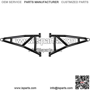(2) Lower High Clearance A Arms for 2014+ Polaris RZR XP 1000 / XP 4 1000 | Non-Adjustable | Black | 1.25 Tubing 25% larger Than Stock!