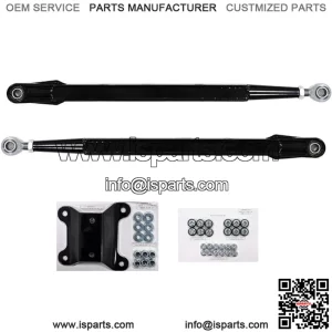 Heavy Duty Boxed Rear Radius Arms/Rods for Can-Am Maverick X3 72" Turbo/X RC/X MR/X RS/MAX (See Fitment Below) - Lower 2 Rods Only - Black