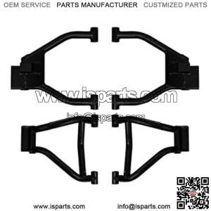 High Clearance Rear A-Arms for 2010-2014 Polaris Ranger 800/800 Crew / 800 6x6-1.5" Offset - Black