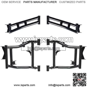 Heavy Duty Arched Rear Offset A-Arms for 2016+ Polaris General 1000 / General 4 | Full camber adjustability | A-Arm color is Orange