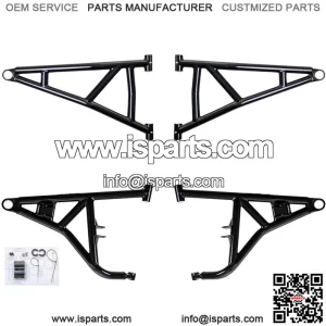 Heavy Duty High Clearance Front A-Arms for Polaris RZR XP 1000 / XP 4 1000 (2014+) - Black - Includes All 4 Arms - Non-Adjustable