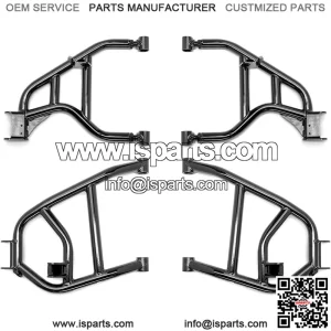 High Clearance Rear Offset A-Arms for 2020+ Yamaha Wolverine X2 | 1.5 Inch Rear Offset | Fit Up to 35 Inch Tires | Adjustable Upper Pivot Block for Full Camber Adjustability | HDPE Bushings