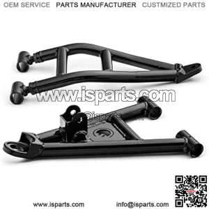 High Clearance 1.5" Offset A-Arms for 2019+ Kawasaki Mule Pro-MX | Black | Fit up to 28" Tires | 25% Larger Than Stock