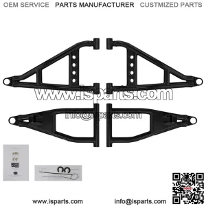 Heavy Duty High Clearance 1.5" Forward Offset A-Arms/Control Arm for Polaris Ranger Full Size XP 570 PRO-FIT Cab/Crew (2015-2016) - Black - Room for Larger Tires