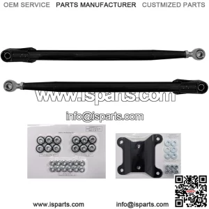Heavy Duty Round Tube Rear Radius Arms/Rods for Can-Am Maverick X3 72" Turbo/X RC/X MR/X RS/MAX (See Fitment Below) - Lower 2 Rods Only - Black