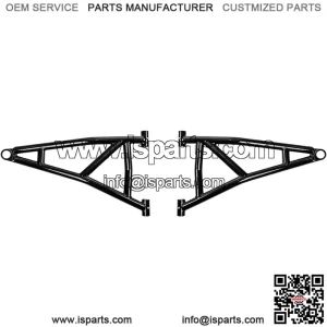 Lower High Clearance A Arms for 2016-2021 Polaris RZR XP Turbo/XP 4 Turbo | 2 Non-Adjustable A-Arms | Voodoo Velocity Blue | Standard Duty Ball Joints | 1.25?? Tubing 25% larger Than Stock