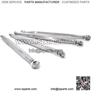 Billet Aluminum Rear Radius Arms/Rods for Polaris RZR XP Turbo/XP 4 Turbo (2016+) | Made of 1-1/4" 7075 solid aluminum bar compared to 3/4" OEM | Will Not Fit With Polaris Rear Bumpers