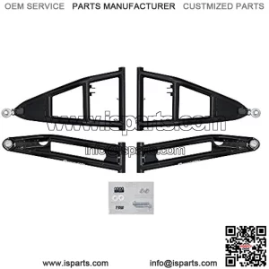 Heavy Duty 5" Long Travel Kit for Arctic Cat Wildcat Trail (2014+) - Black - Complete Kit With New Rhino Axles, A Arms, Tie Rods, Brake Lines, and More!