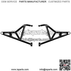 (2) Upper High Clearance A Arms for 2014+ Polaris RZR XP 1000 / XP 4 1000 | Non-Adjustable | Red | Includes Heavy-Duty 4340 Chromoly Steel | 1.25 Tubing 25% larger Than Stock