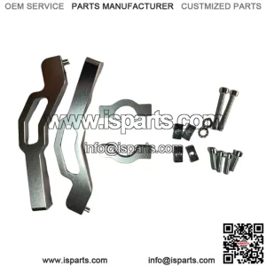 Polaris ATV reflector extension bracket #silver