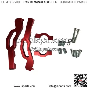 Polaris ATV reflector extension bracket #red