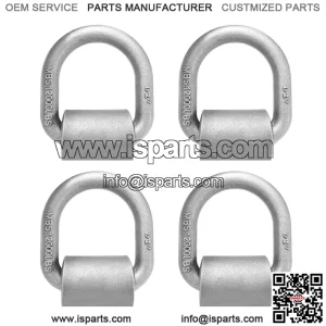 Heavy Duty Welded Forged D-Rings #4 Pack