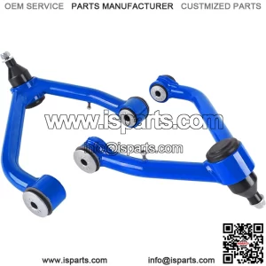 Front Upper Control Arms for 2014-2018 Silverado Sierra 1500 2 PCS 2-4" Lift Blue Tubular Front Suspension Control Arm Compatible with 2014-2020 Tahoe