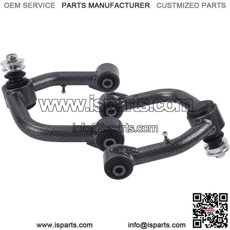 Black Front Upper Control Arms for 2003-2022 4Runner, 2 PCS 2-4" Lift Black White Grain Tubular Front Suspension Control Arm Compatible with 07-14 FJ Cruiser,03-09 GX470,10-21 GX460