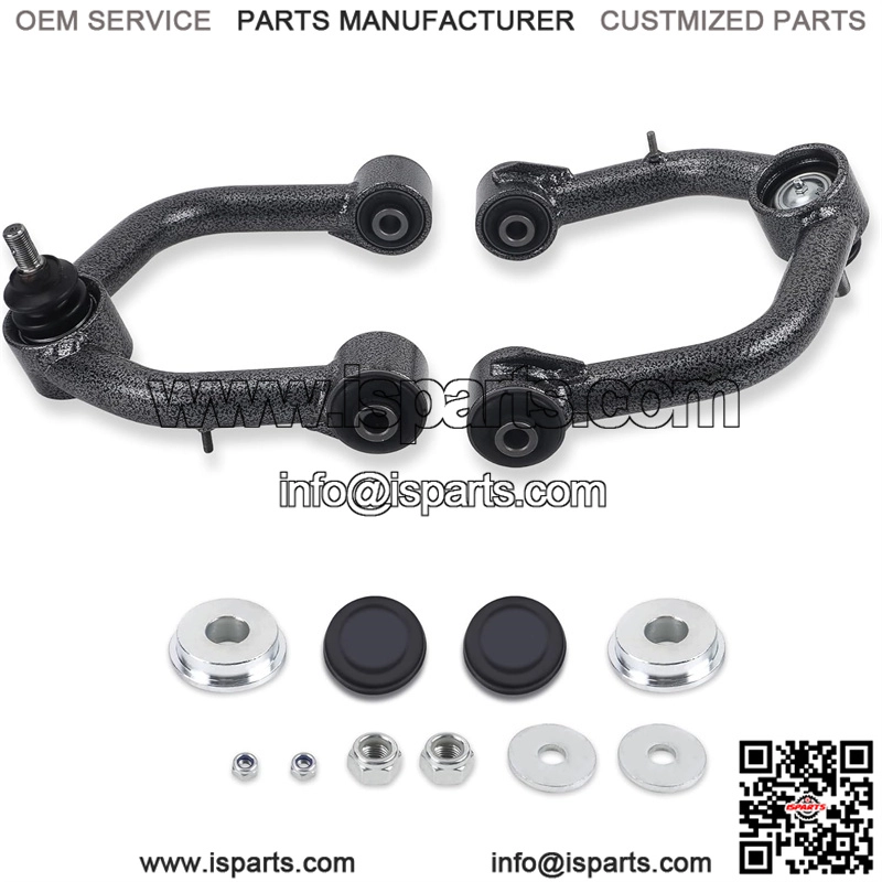 Black Front Upper Control Arms for 2003-2022 4Runner, 2 PCS 2-4" Lift Black White Grain Tubular Front Suspension Control Arm Compatible with 07-14 FJ Cruiser,03-09 GX470,10-21 GX460 - Image 2