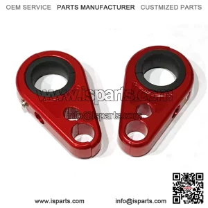 Billet Red Front A-Arm Brake Line Clamps Yamaha Banshee 350 Blaster 200