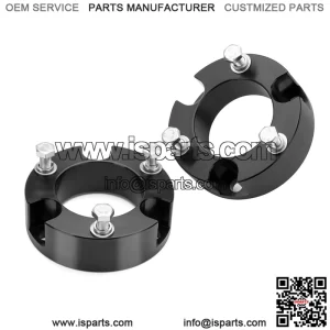 3" Front Leveling Lift Kits fit for Tacoma 2005-2023 4Runner 2003-2023 FJ Cruiser 2007-2015Forged 6061-T6 Aluminum Strut Spacers Raise Front 3inch on To-yo-ta Pickup(Package of 2pcs,Black)